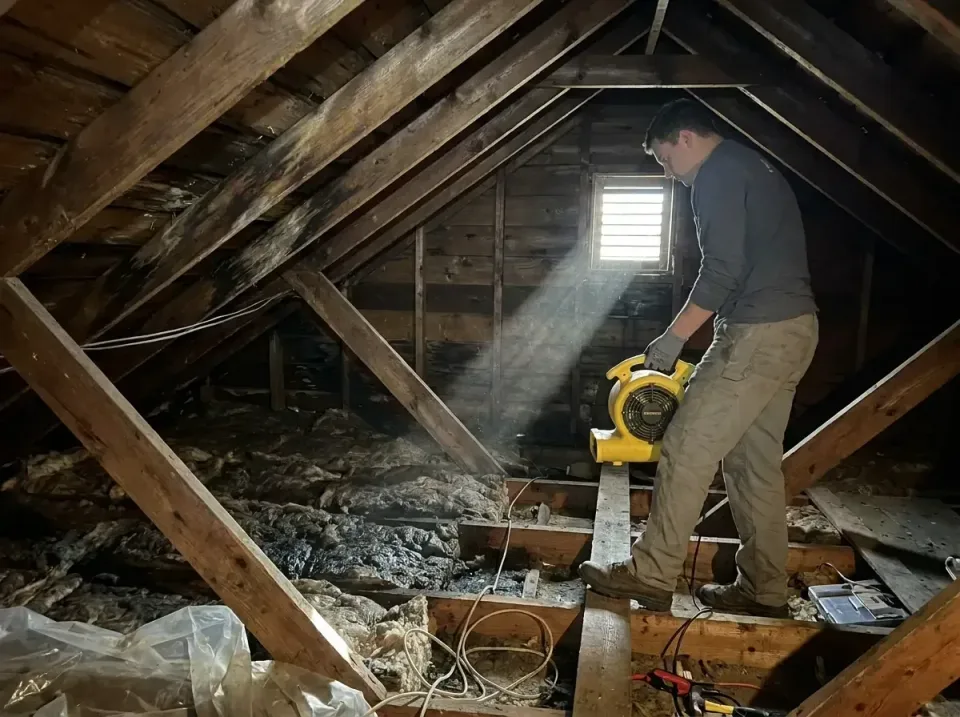 attic-water-damage-drying-proc-007 — frequently asked questions, Emergency Water Extraction & 24/7 Flood Response in West De…
